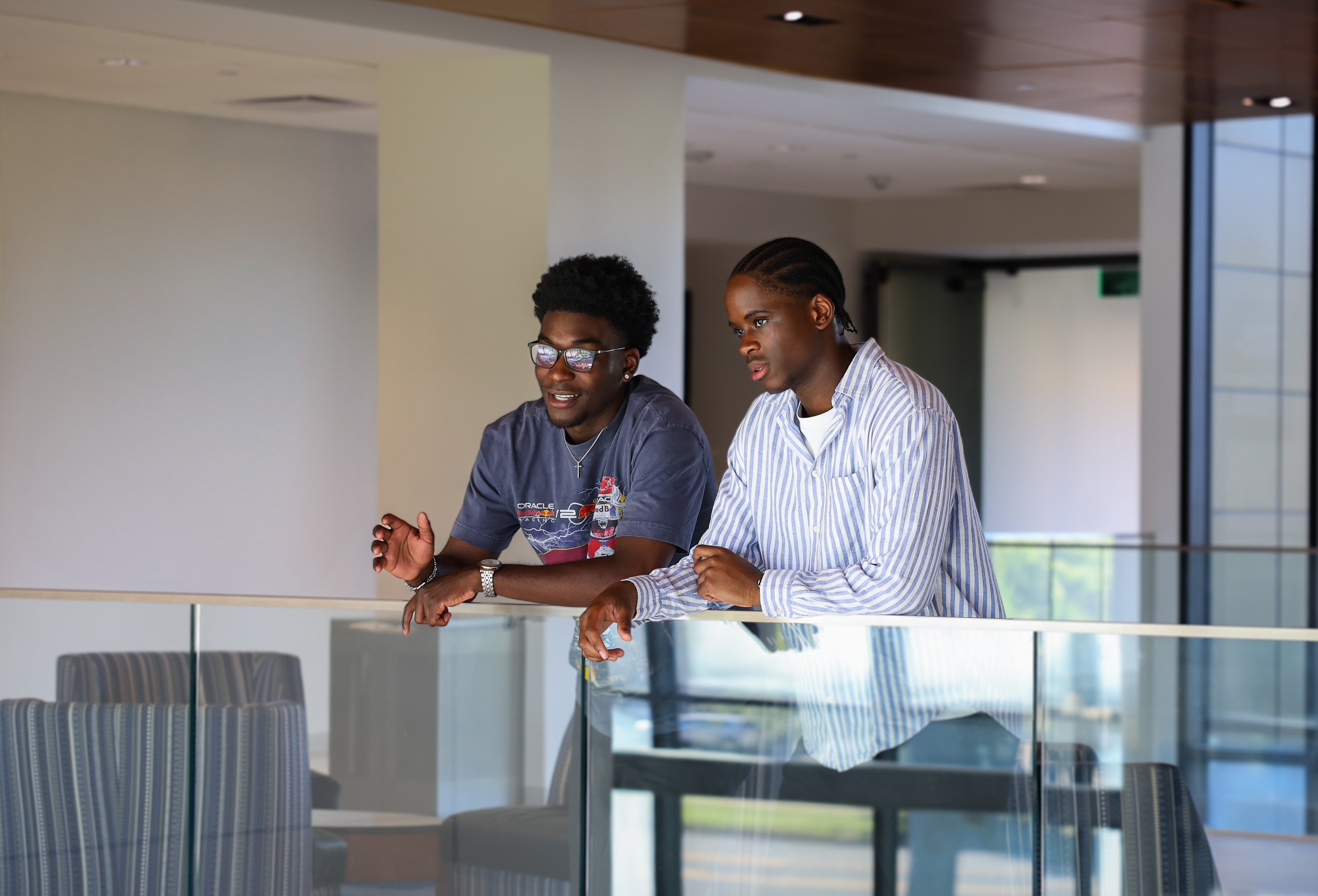 Students using rideshare app