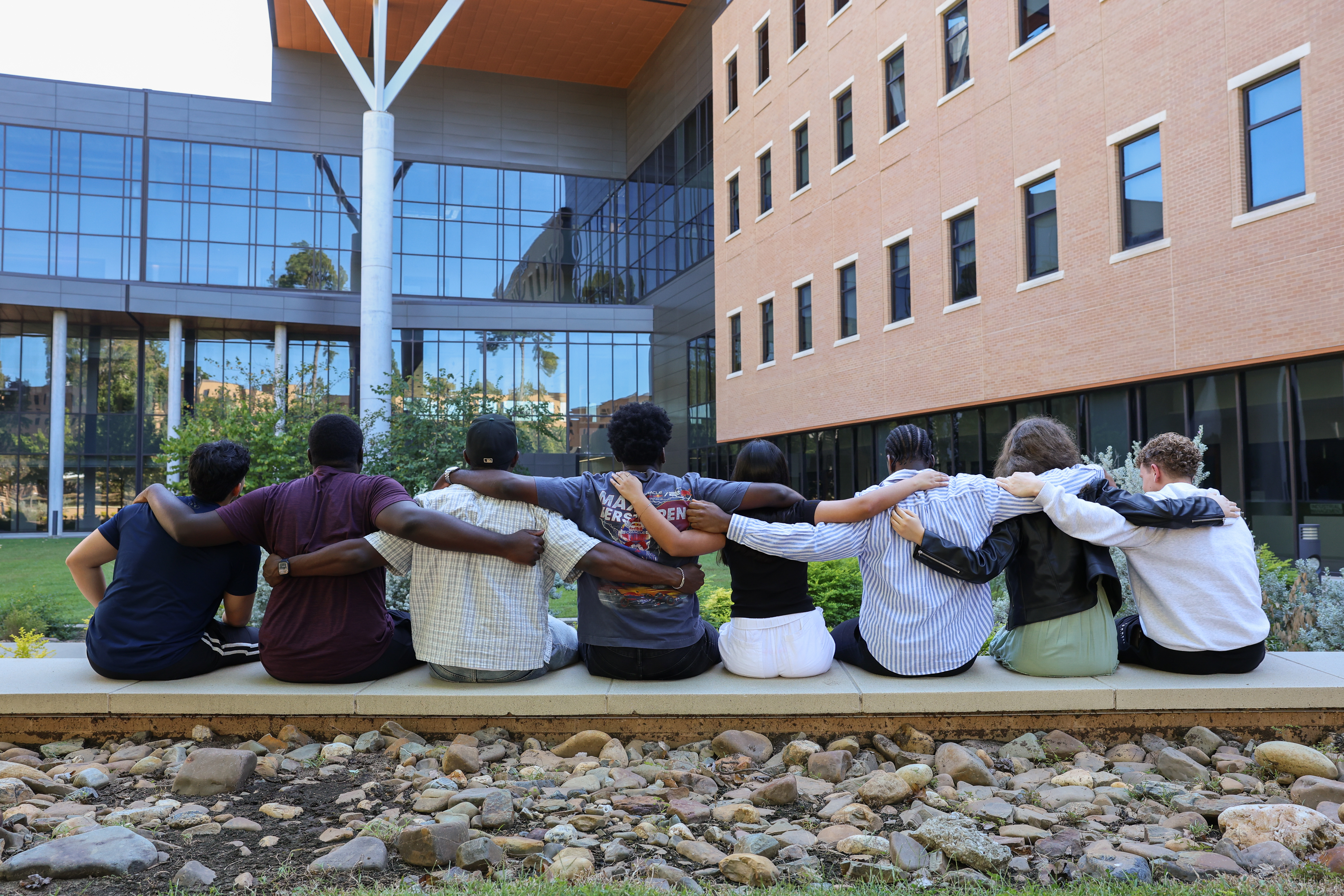 Students using rideshare app