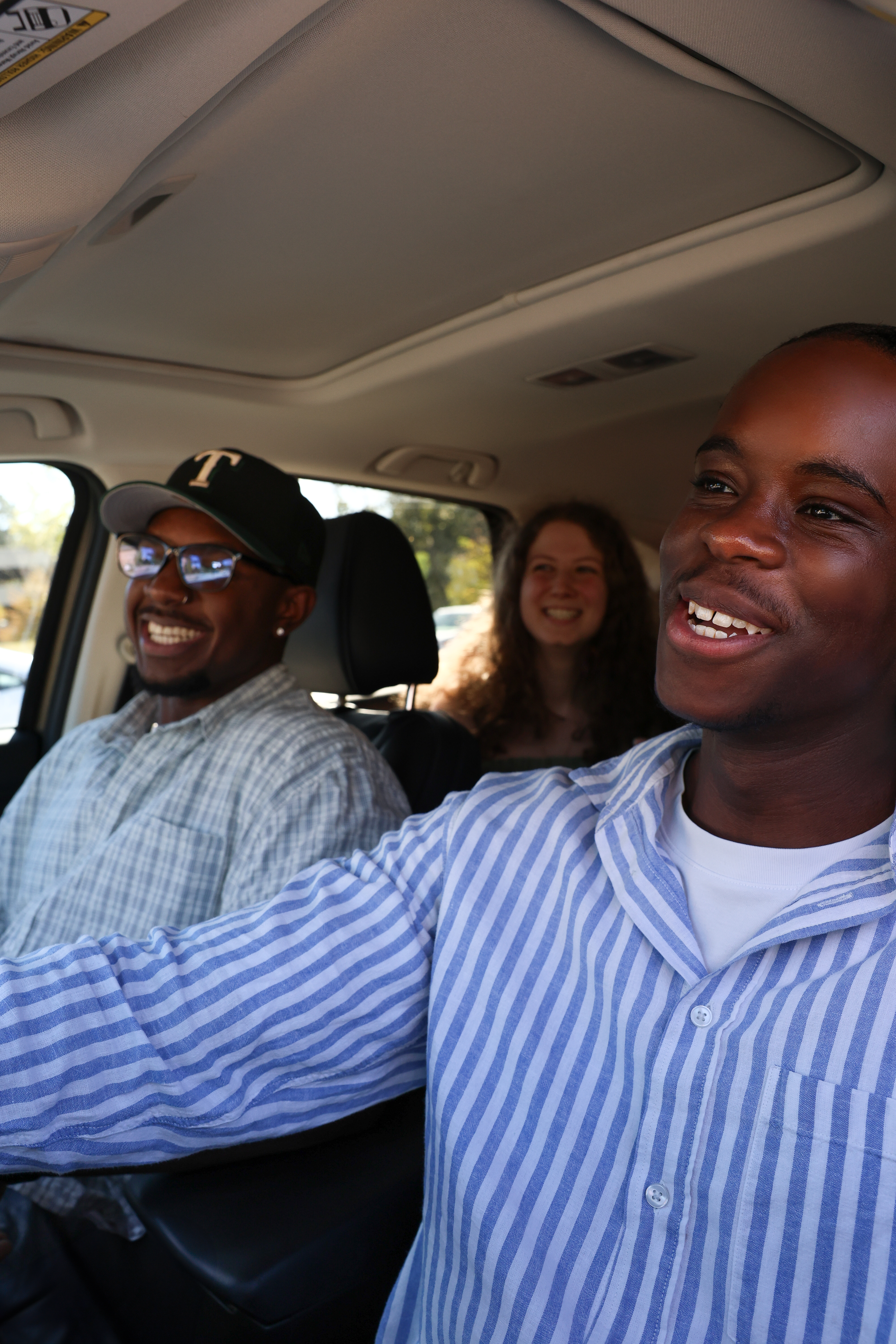 Students using rideshare app