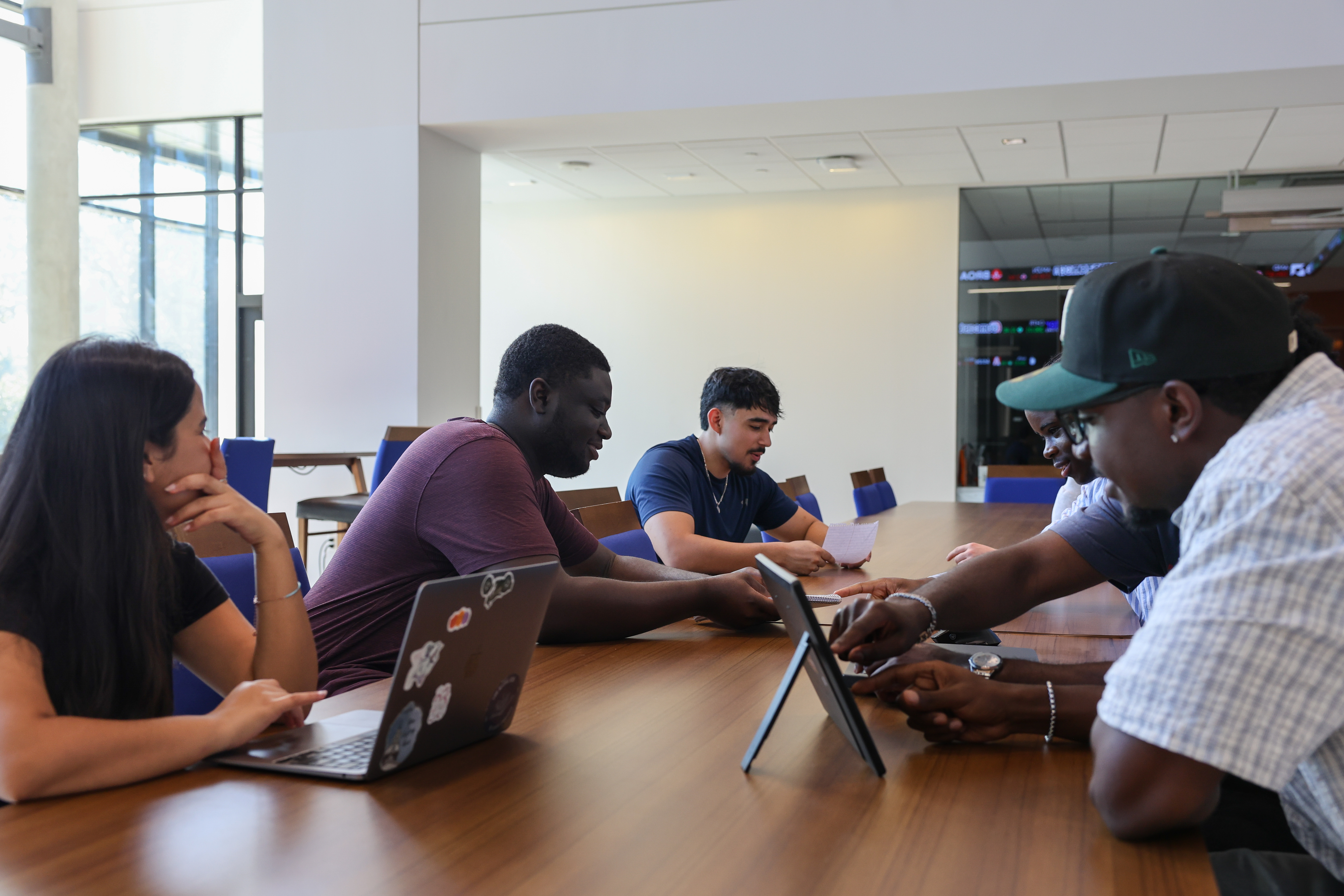 Students using rideshare app